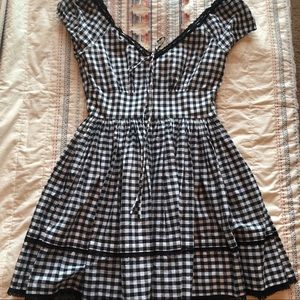 Gingham mini dress